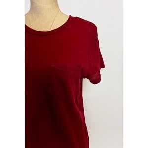 Madewell Whisper Cotton Tee with Front Pocket Sz M